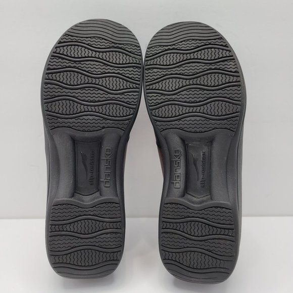 Dansko Clog Women's Leather Slip On Black Brown 4041-020200 US 10 EU 41 - Picture 7 of 8